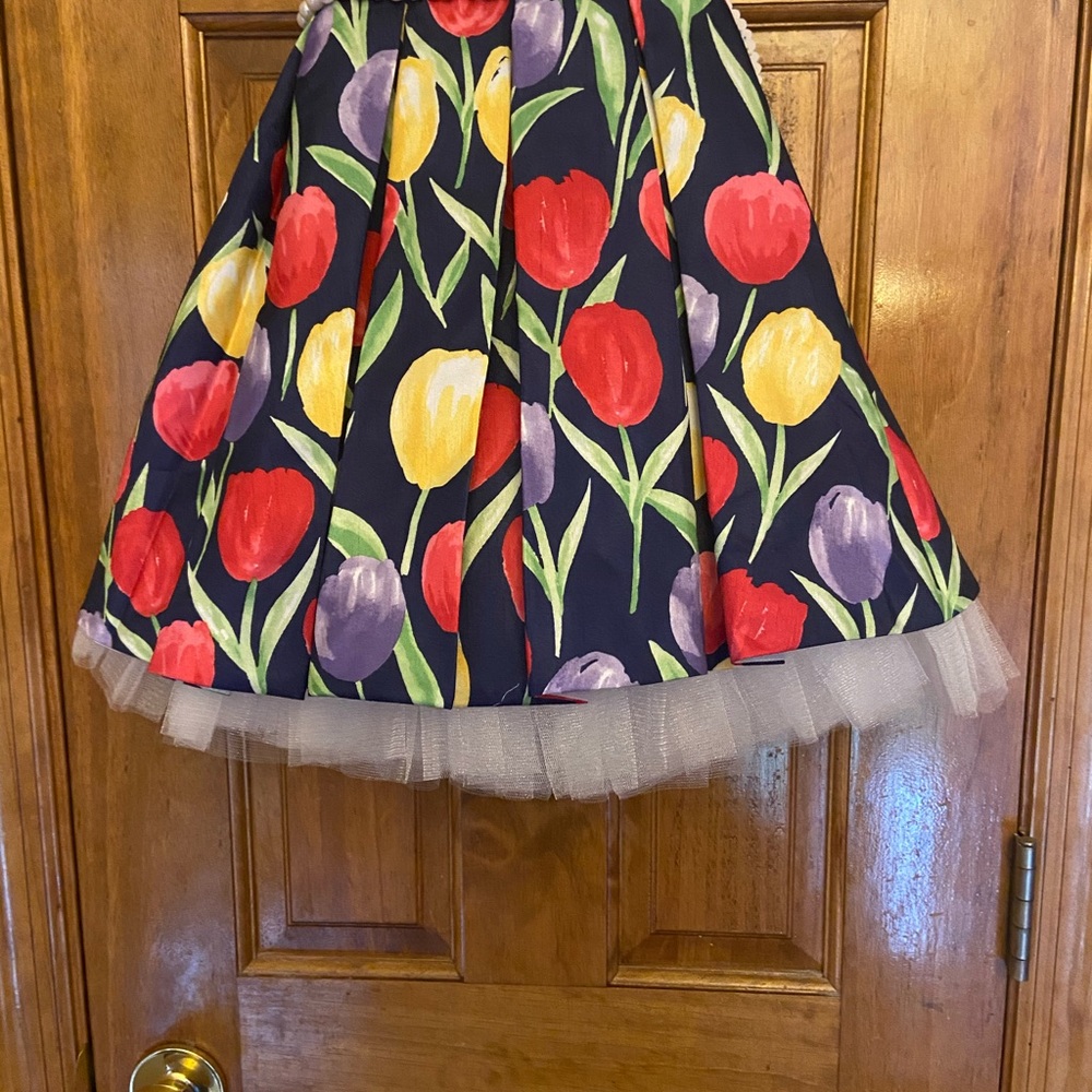 NWT Cute Toddler Girls Navy Multi Dress - Picture 4 of 12